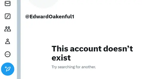 X/Twitter Error message for Mr Oakenfull's account