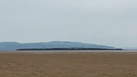 A general view of Hilbre Island