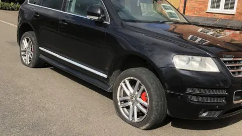 Helen Crouch Helen Crouch's car tyres were slashed in Thornton