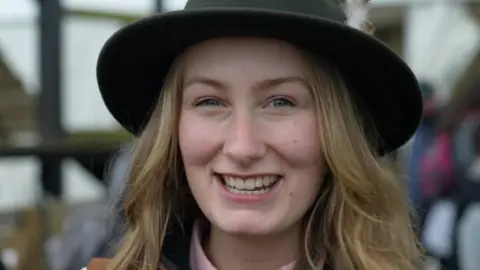 Jamie Niblock/BBC Visitor Eve Sadler at the Suffolk Show