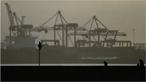 Reuters Port of Dublin at sunset