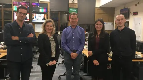 Marcus Brigstocke, Miranda Green, Michael Portillo, Lisa Nandy and Michael Walker