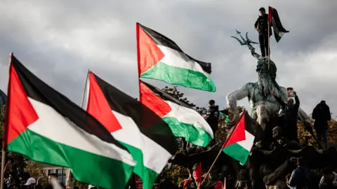 EPA Pro-Palestinian protest in Berlin