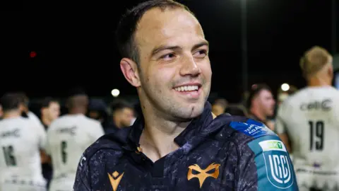 Evardi Boshoff, who joined Ospreys from South African side Cheetahs, is smiling