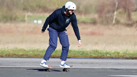 Paul Swain / PA  Ryan Swain skateboarding