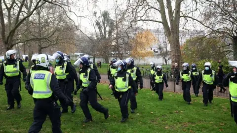 Reuters A number of police in London