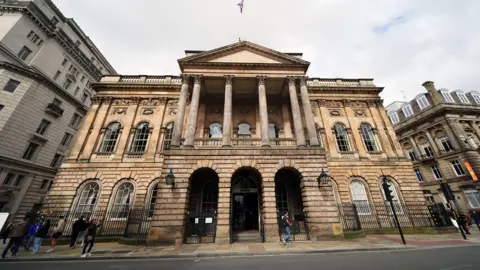 Liverpool Town Hall is a large, imposing municipal building in the Georgian style.