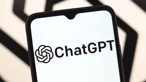 Getty Images ChatGPT logo on a mobile phone