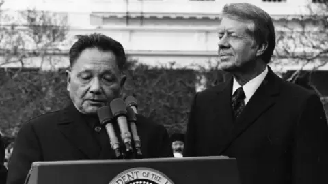 Getty Images Deng Xiaoping with Jimmy Carter