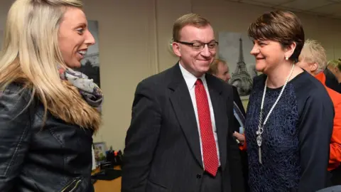 Pacemaker Christopher Stalford with Arlene Foster and Carla Lockhart