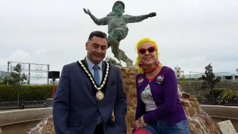 Skegness Siren Danny Brookes and Gina Parkin