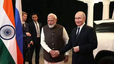 Narendra Modi and Vladimir Putin