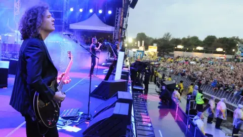 Getty Images The Killers performing live