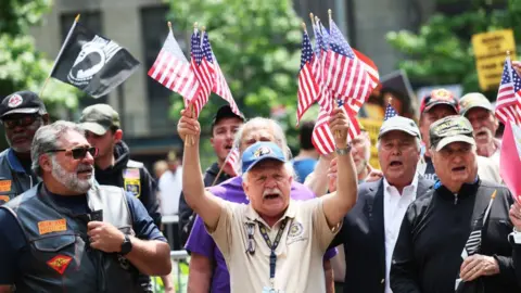 Getty Images Daniel Penny supporters