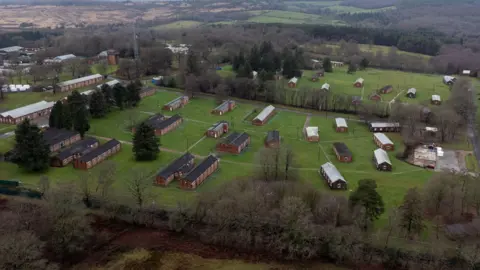 PA Media A general aerial view of Crowborough Training Camp