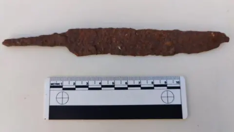 Humber Timelines/ Ethos Heritage CIC A knife believed to have been from either the 13th or 14th Century