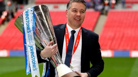 Getty Images Peterborough manager Darren Ferguson