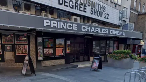 Google Maps Prince Charles Cinema frontage