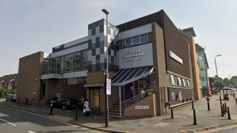 Leicester's African Caribbean Centre in the Highfields area of Leicester which hosted a public meeting to discuss a previous black history month event