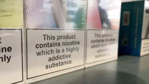 BBC Warning on vaping product box