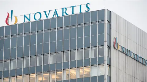 AFP via Getty Images The headquarters of Swiss pharmaceutical giant Novartis