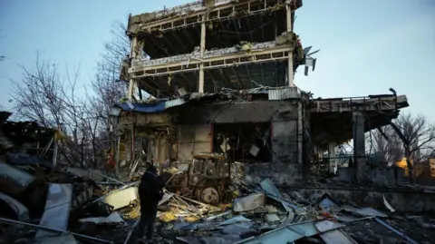 EPA A destroyed building Kyiv