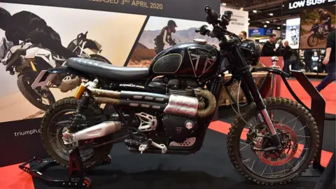 Getty Images Triumph Scrambler 1200 XE motorcycle