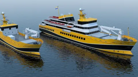 Harland and Wolff Computer generated ferries