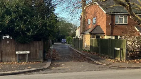 Close view down Fairview Road, Epsom