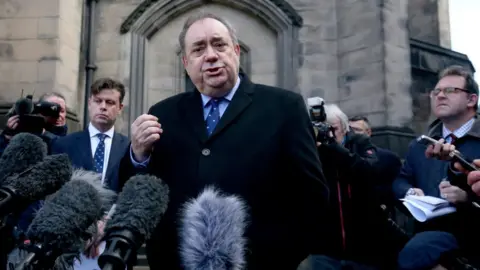 PA Media Alex Salmond outside court 