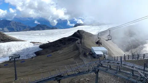 BBC Tourists visiting Glacier 3000