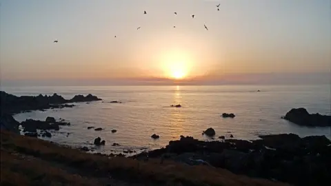 Lihou Island at sunset.