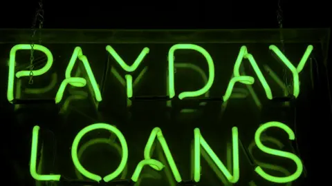 Getty Images Payday loans sign