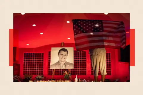 Getty A mural for Charlie Kirk