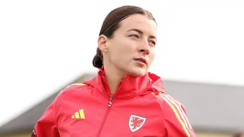 Angharad James in training this week 