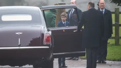 Joe Giddens/PA Wire Viscount Severn and Queen Elizabeth II