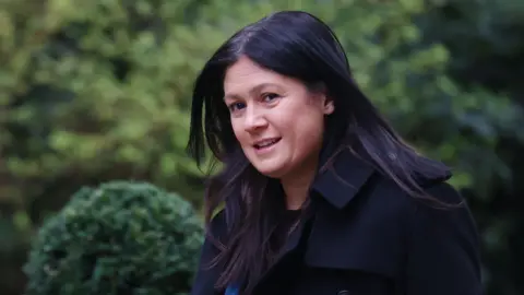 British Secretary of State for Culture, Media and Sport Lisa Nandy arrives for a cabinet meeting at 10 Downing Street in London,