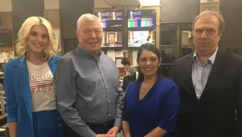 Ashley James, Alan Johnson, Priti Patel and Peter Hitchens