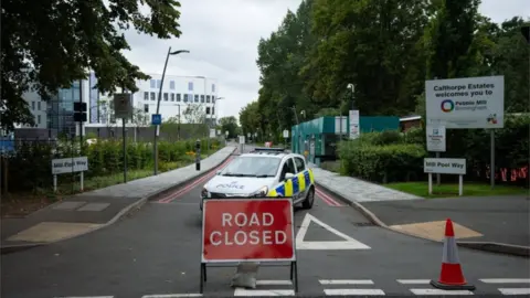 PA Media Police cordon near Bristol Road, Birmingham