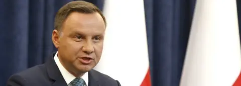 Reuters Polish President Andrzej Duda gives a televised statement on 24 July