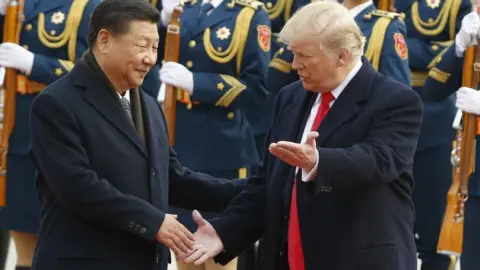 Getty Images President Trump and his China counterpart Xi Jinping
