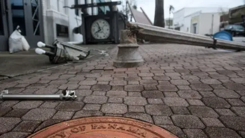 Getty Images Storm damage after Hurricane Michael, 10 October 2018