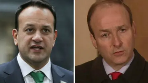 AFP/BBC Leo Varadkar and Micheál Martin