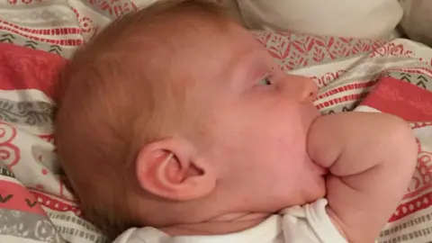 Hutson family Caitlin as a baby