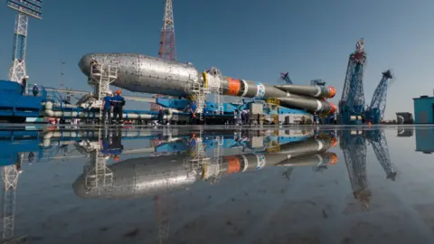 Getty Images A rocket carrying satellites