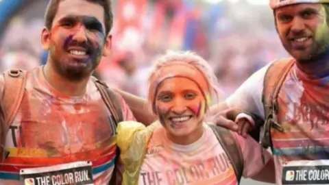 Dave Bowler Natasha Lewis on The Colour Run