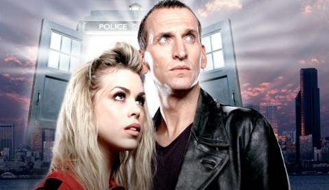 Promotional image for 2005 series with Billie Piper and Christopher Eccleston