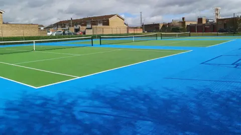 Bedford Borough Council Southfields tennis courts in Kempston