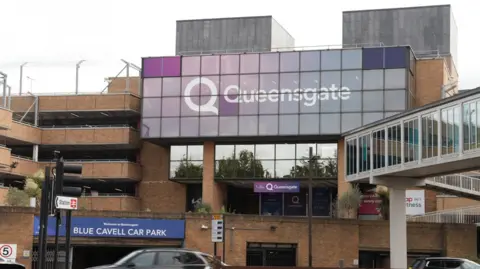 Martin Giles/BBC Queensgate shopping centre in Peterborough