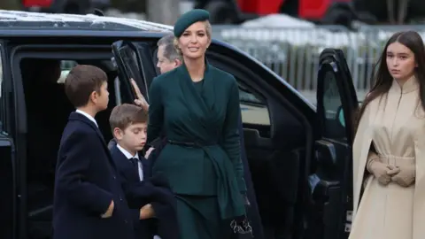 Getty Images Ivanka Trump arrives for mass at St. Johns Church